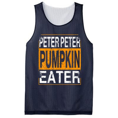 Peter Pumpkin Eater Halloween Funny Distressed Mesh Reversible Basketball Jersey Tank