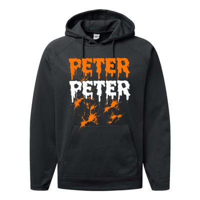 Peter Pumpkin Eater Halloween Costume Couple Performance Fleece Hoodie