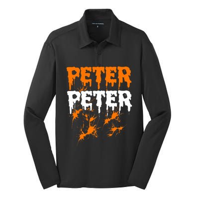 Peter Pumpkin Eater Halloween Costume Couple Silk Touch Performance Long Sleeve Polo