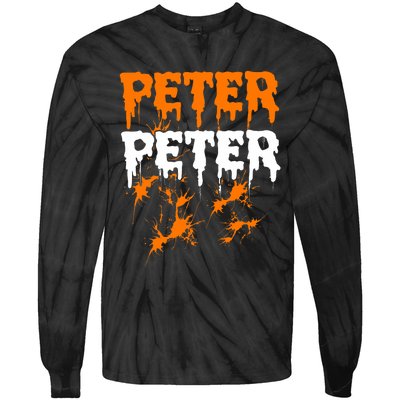 Peter Pumpkin Eater Halloween Costume Couple Tie-Dye Long Sleeve Shirt