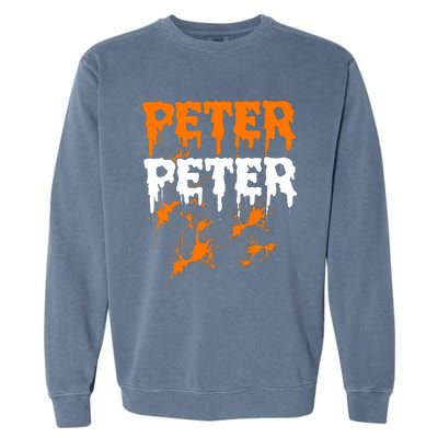 Peter Pumpkin Eater Halloween Costume Couple Garment-Dyed Sweatshirt