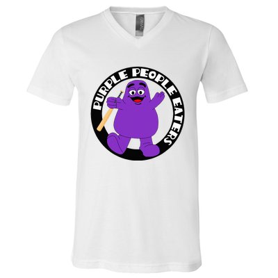 Purple People Eaters Softball Team Denver Church Merch V-Neck T-Shirt