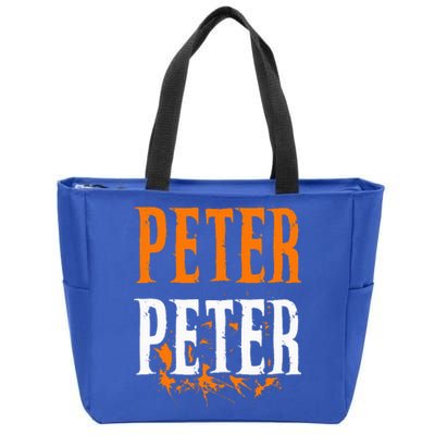 Peter Pumpkin Eater Costume Halloween Splash Zip Tote Bag