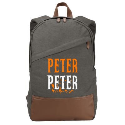 Peter Pumpkin Eater Costume Halloween Splash Cotton Canvas Backpack