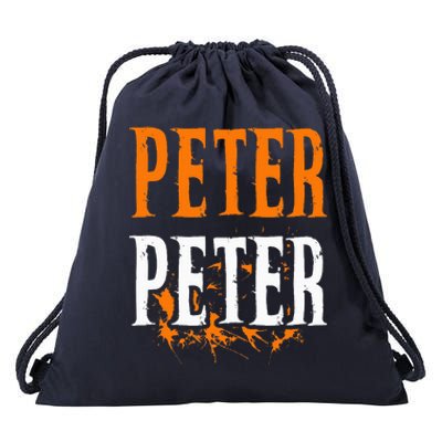 Peter Pumpkin Eater Costume Halloween Splash Drawstring Bag