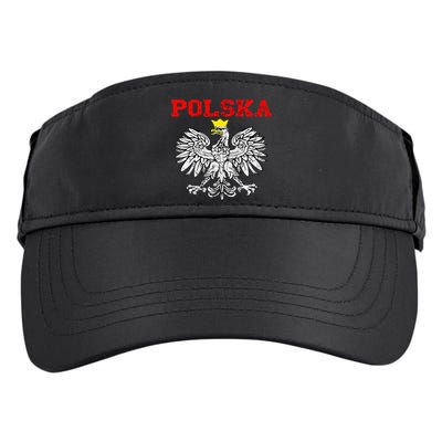 Polska Polish Eagle Poland Flag Polish Pride Polska Poland Adult Drive Performance Visor