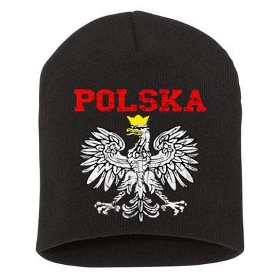 Polska Polish Eagle Poland Flag Polish Pride Polska Poland Short Acrylic Beanie