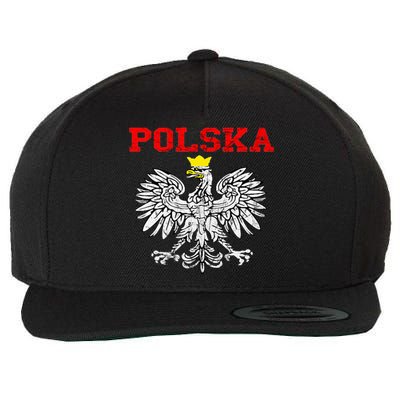 Polska Polish Eagle Poland Flag Polish Pride Polska Poland Wool Snapback Cap