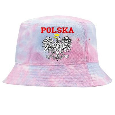 Polska Polish Eagle Poland Flag Polish Pride Polska Poland Tie-Dyed Bucket Hat