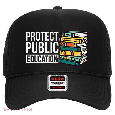 Protect Public Education High Crown Mesh Back Trucker Hat