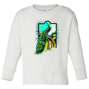 Peacock Toddler Long Sleeve Shirt