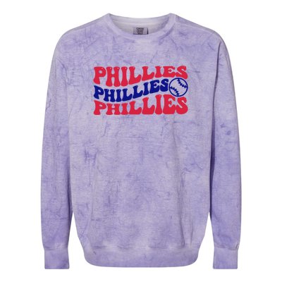 Philadelphia Phillies Est 1883 Baseball Lover Trending For Baseball Lover Colorblast Crewneck Sweatshirt