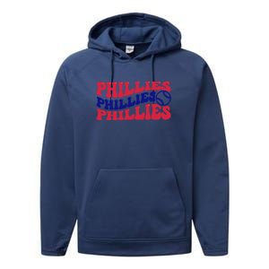 Philadelphia Phillies Est 1883 Baseball Lover Trending For Baseball Lover Performance Fleece Hoodie