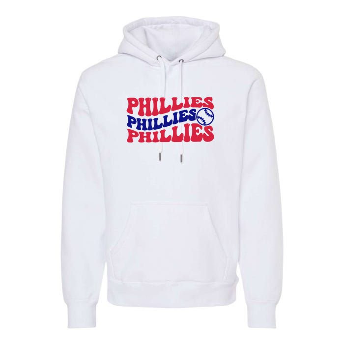 Philadelphia Phillies Est 1883 Baseball Lover Trending For Baseball Lover Premium Hoodie