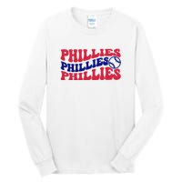 Philadelphia Phillies Est 1883 Baseball Lover Trending For Baseball Lover Tall Long Sleeve T-Shirt