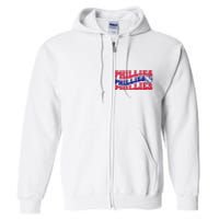 Philadelphia Phillies Est 1883 Baseball Lover Trending For Baseball Lover Full Zip Hoodie