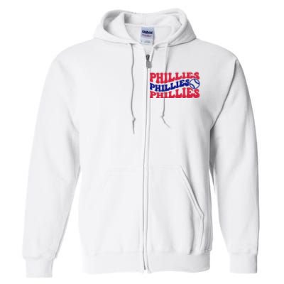 Philadelphia Phillies Est 1883 Baseball Lover Trending For Baseball Lover Full Zip Hoodie