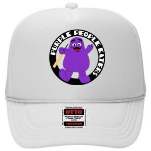 Purple People Eaters Softball Team Denver Church Merch High Crown Mesh Back Trucker Hat