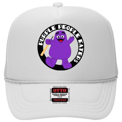 Purple People Eaters Softball Team Denver Church Merch High Crown Mesh Back Trucker Hat