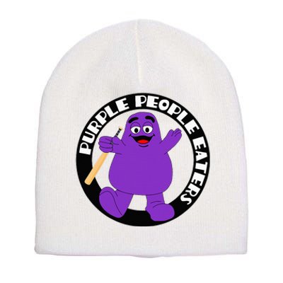 Purple People Eaters Softball Team Denver Church Merch Short Acrylic Beanie