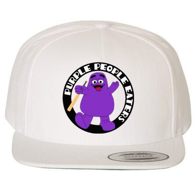 Purple People Eaters Softball Team Denver Church Merch Wool Snapback Cap