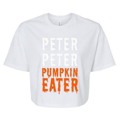 Peter Pumpkin Eater Halloween Costume Couple Bella+Canvas Jersey Crop Tee