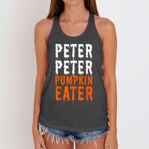 Peter Pumpkin Eater Halloween Costume Couple Men Women's Knotted Racerback Tank