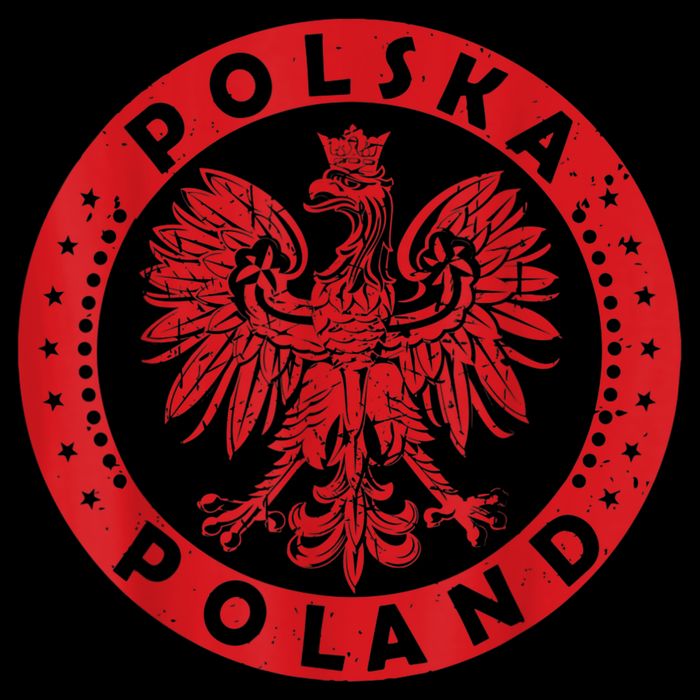 Polska Polish Eagle Vintage Distressed Poland Coat Of Arms Cooling Performance Crew T-Shirt