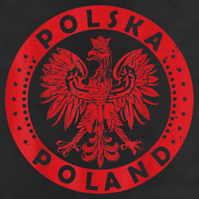 Polska Polish Eagle Vintage Distressed Poland Coat Of Arms Beanie