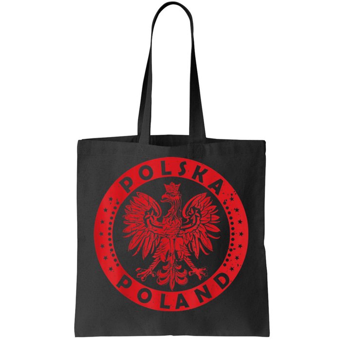 Polska Polish Eagle Vintage Distressed Poland Coat Of Arms Tote Bag