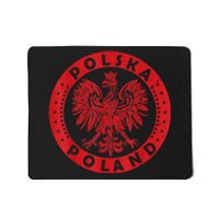 Polska Polish Eagle Vintage Distressed Poland Coat Of Arms Mousepad