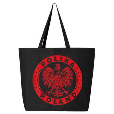 Polska Polish Eagle Vintage Distressed Poland Coat Of Arms 25L Jumbo Tote