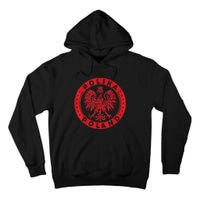 Polska Polish Eagle Vintage Distressed Poland Coat Of Arms Tall Hoodie