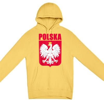 Polska Poland Eagle Polish Soccer Team Flag Jersey Fans Premium Pullover Hoodie