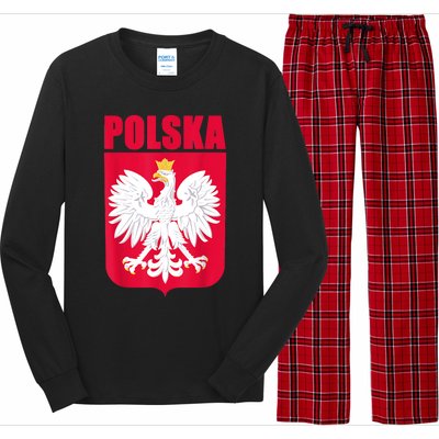 Polska Poland Eagle Polish Soccer Team Flag Jersey Fans Long Sleeve Pajama Set