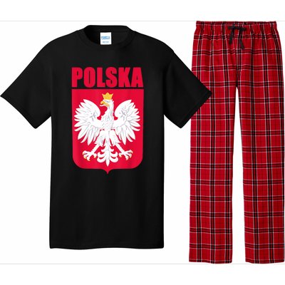 Polska Poland Eagle Polish Soccer Team Flag Jersey Fans Pajama Set