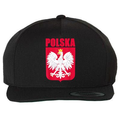 Polska Poland Eagle Polish Soccer Team Flag Jersey Fans Wool Snapback Cap