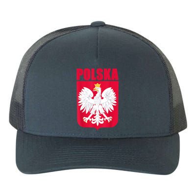 Polska Poland Eagle Polish Soccer Team Flag Jersey Fans Yupoong Adult 5-Panel Trucker Hat