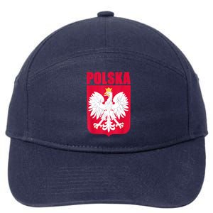 Polska Poland Eagle Polish Soccer Team Flag Jersey Fans 7-Panel Snapback Hat