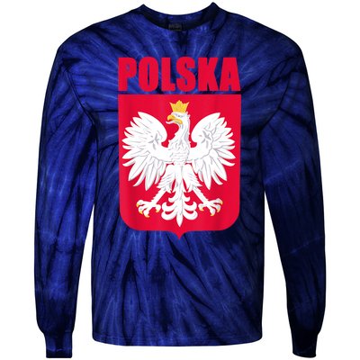 Polska Poland Eagle Polish Soccer Team Flag Jersey Fans Tie-Dye Long Sleeve Shirt