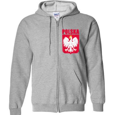 Polska Poland Eagle Polish Soccer Team Flag Jersey Fans Full Zip Hoodie