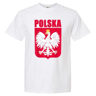 Polska Poland Eagle Polish Soccer Team Flag Jersey Fans Garment-Dyed Heavyweight T-Shirt