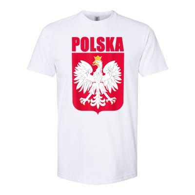 Polska Poland Eagle Polish Soccer Team Flag Jersey Fans Softstyle CVC T-Shirt