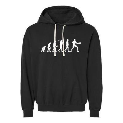 Ping Pong Evolution Table Tennis Meaningful Gift Garment-Dyed Fleece Hoodie