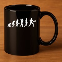 Ping Pong Evolution Table Tennis Meaningful Gift 11oz C Handle Ceramic Mug