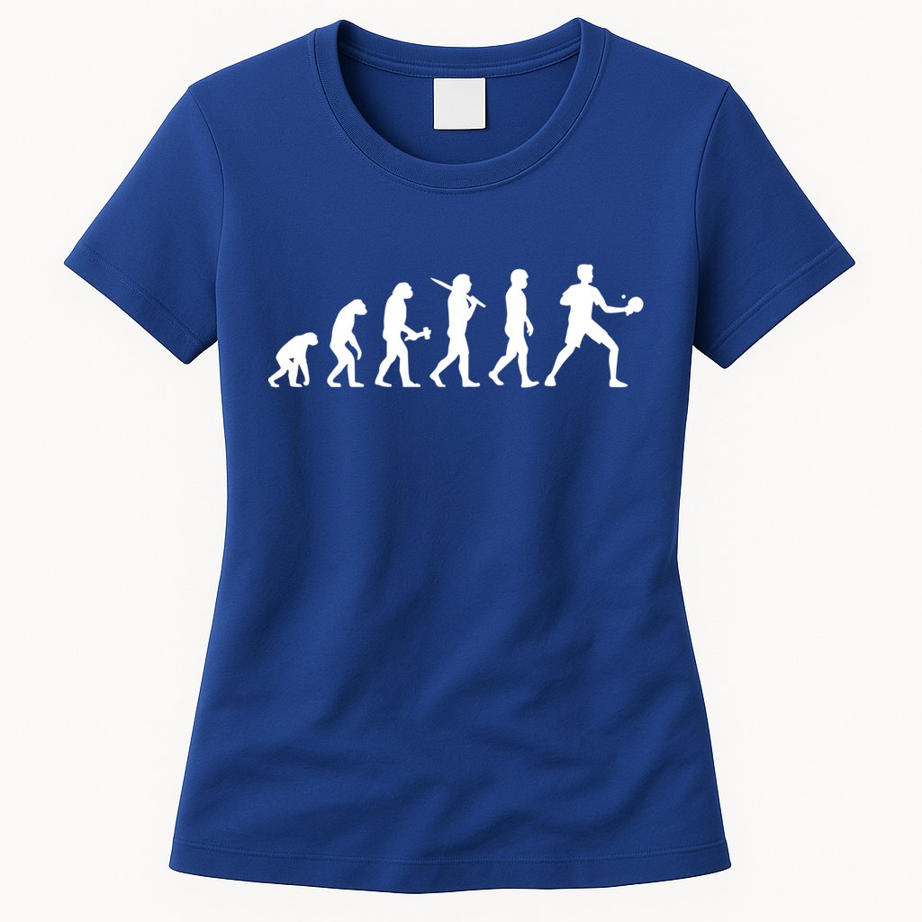 Ping Pong Evolution Table Tennis Meaningful Gift Womens T-Shirt