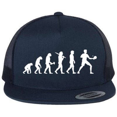 Ping Pong Evolution Table Tennis Meaningful Gift Flat Bill Trucker Hat