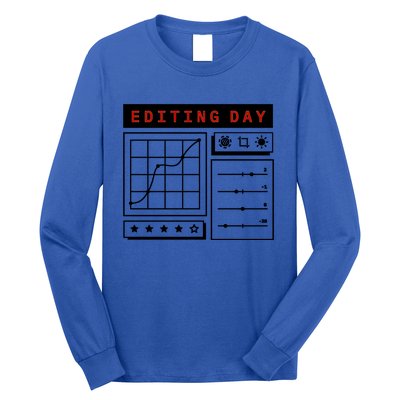 Photographer Photo Editing Day Camera Photography Great Gift Long Sleeve Shirt