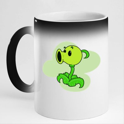 Peashooter 11oz Black Color Changing Mug