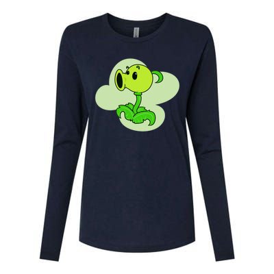 Peashooter Womens Cotton Relaxed Long Sleeve T-Shirt